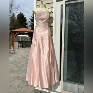 NWT Basix II Santung Silk Light Pink Prom Dress